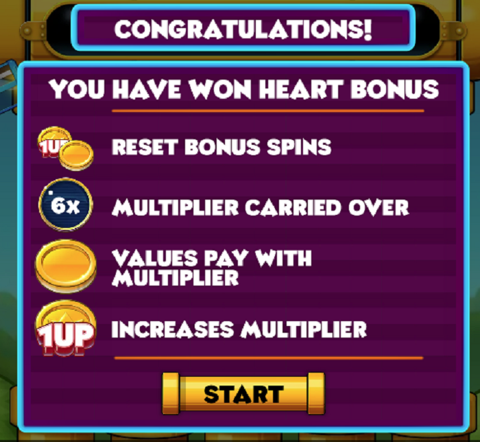 Heart Bonus Triggered Pile 'Em Up
