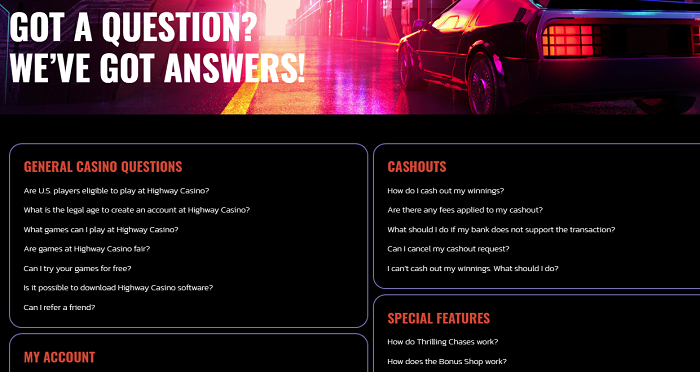 Highway Casino Questions and Answers