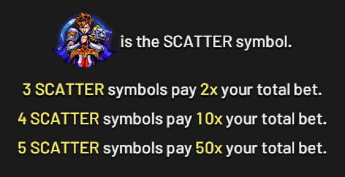 Kensei Blades Scatter Symbol Payouts