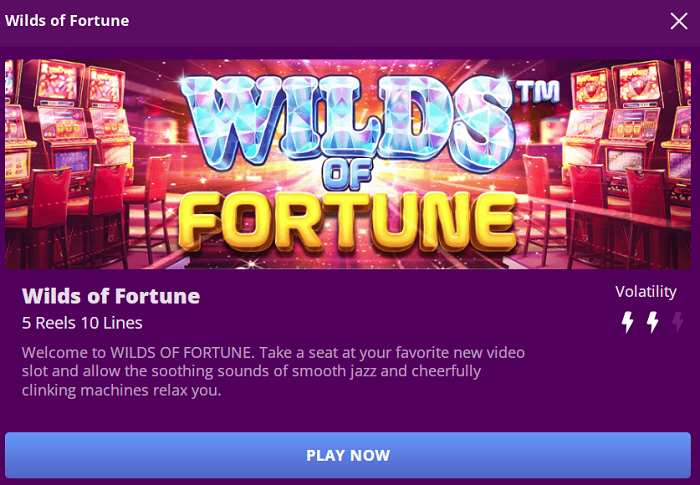 Wilds of Fortune Slot Game Information