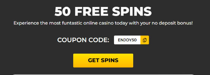 50 Free Spins No Deposit Bonus Slotastic
