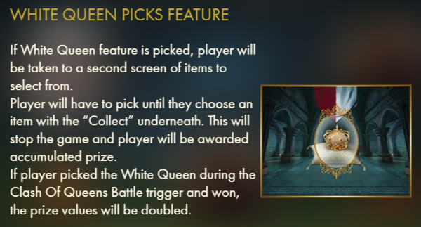Clash of Queens White Queen Pick Feature