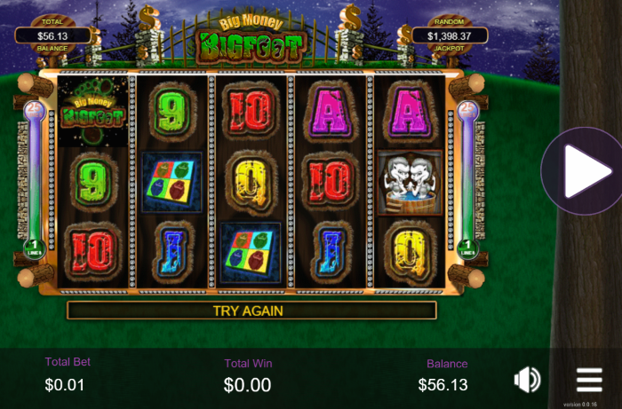 Big Money BigFoot Jackpot Slot Free & Real Play + $7,5000 Welcome Bonus Package