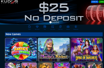 Kudos Casino: $25 Free Chip NO DEPOSIT BONUS + 150% CASHBACK