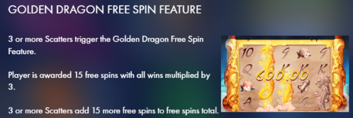 Golden Dragon Free Spin Feature Dragon Scroll Online Slot Machine