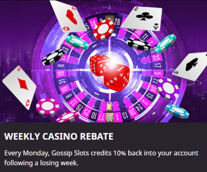 Gossip Slots Weekly Casino Rebate