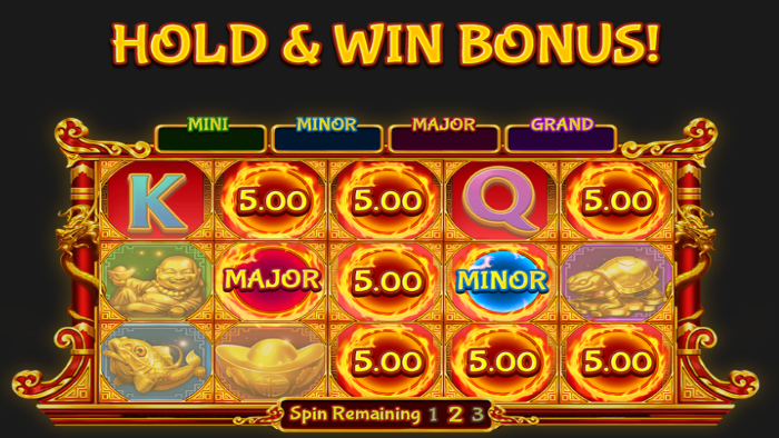 Hold and Win Bonus on Golden Dragon Inferno Slot Game