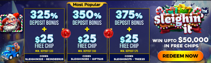Popular Bonuses at SxVegas Online Casino