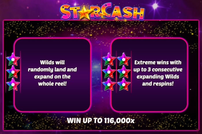 Random Whole Wheel Expanding Wilds & Respins StarCash Slot Game