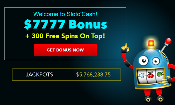SlotoCash Online Casino Welcome Bonuses