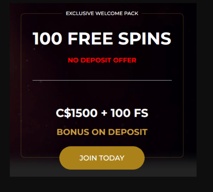 Spin 247 Casino: 100 Free Spins NO DEPOSIT BONUS + C$1500 and 100 Free Bonus Spins