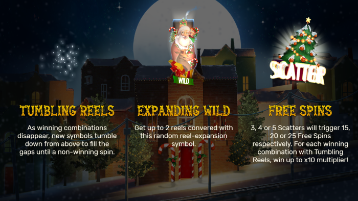 Tumbling Reels Expanding Wilds Free Spins Features Santas Ways