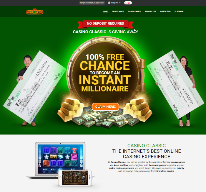 Casino Classic No Deposit Bonus Canada Free Spin Experience