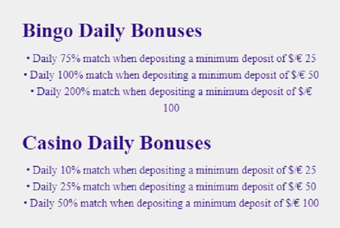 CyBerBingo Daily Bingo and Casino Bonus