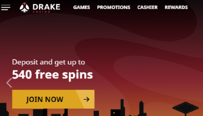 Drake Casino up to $6,000 and 540 Bonus Spins on 1st 3 Deposits