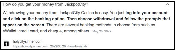 Jackpot City Casino - How Do You Get Your Money