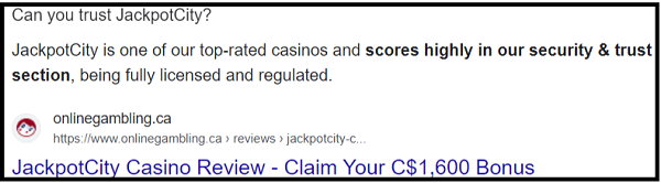 Jackpot City Casino Review Guide