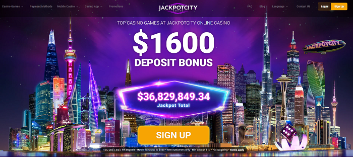 Jackpot City Casino Website and Bonus Offer