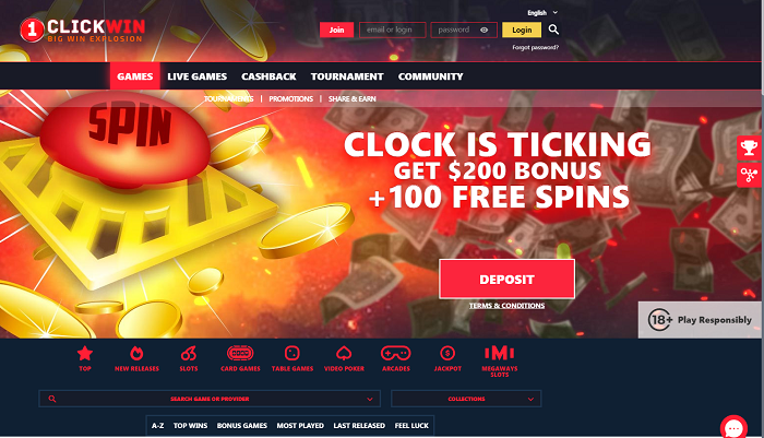 1ClickWin Casino: Dive into No Deposit and Match Bonuses for a Reel Adventure!