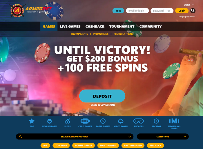 ArmedBet Casino: Unleash Wins with No Deposit and Match Bonuses
