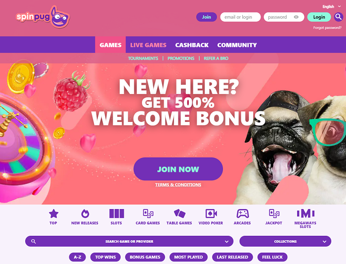 SpinPug Casino: Unleashing Fun with No Deposit Bonuses and Exciting Match Bonuses