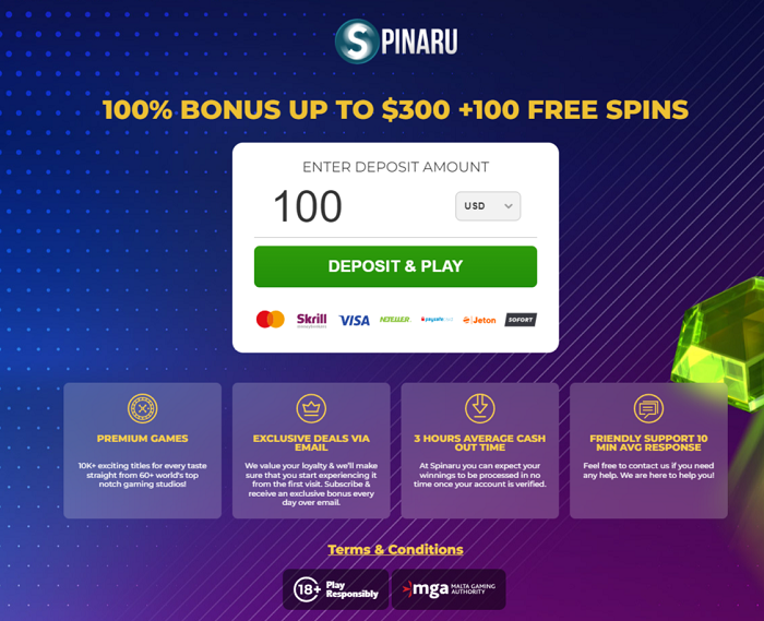 Monthly Bonuses and Promotions at Spinaru Casino