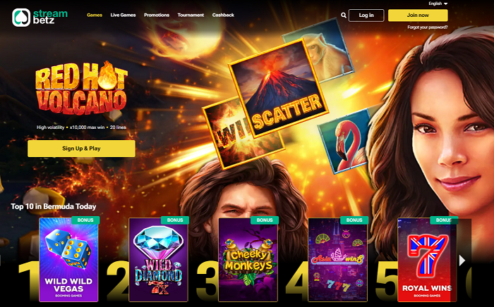 StreamBetz Casino: Free Spin No Deposit and Match Bonuses