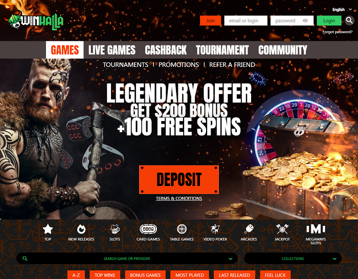 Winhalla Casino: Claim No Deposit and Match Bonuses for a Legendary Gaming Experience