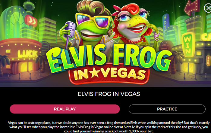 Elvis Frog in Vegas Online Casino Slot Game