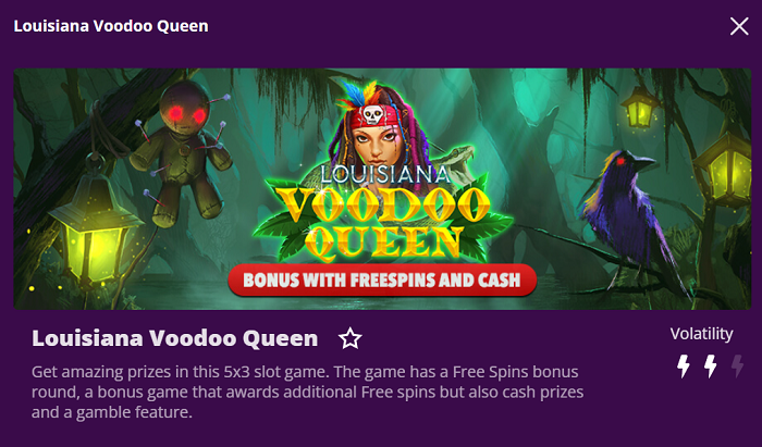 Louisiana Voodoo Queen Online Slot Machine