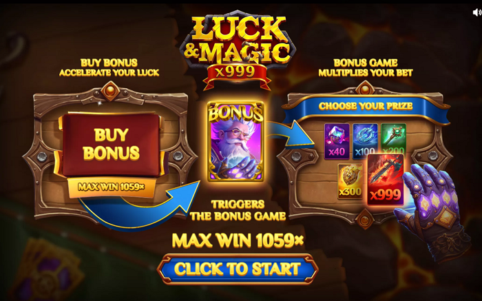 Luck & Magic Online Slot Machine Features