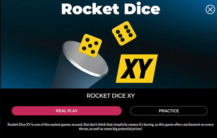 Rocket Dice XY Online Casino Game