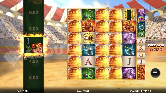 Action Boost Gladiator Online Slot Game Review