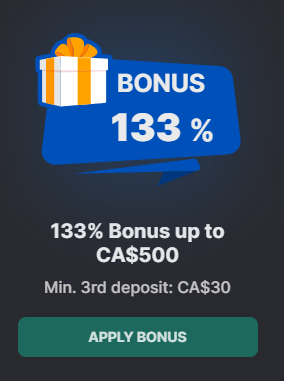 BetSofa Casino Bonus Review: 133% Bonus up to CA$500 on Your Third Deposit