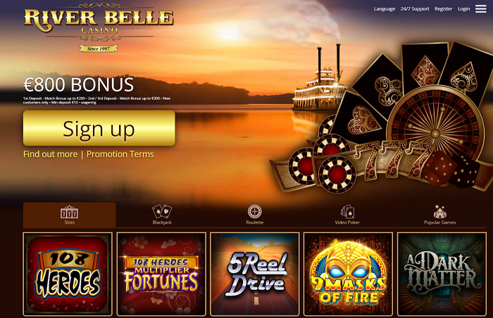 River Belle Online Casino Bonuses