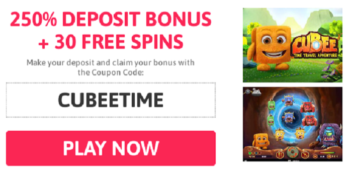Join Cubee on a Time-Traveling Slot Adventure with a $25 No Deposit Bonus