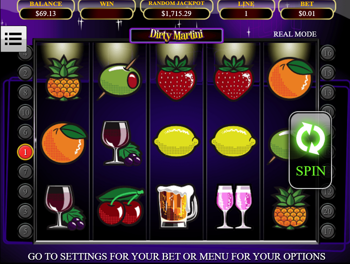 DIRTY MARTINI ONLINE SLOT GAME