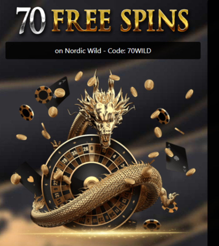 Black Lotus Casino 70 Free Spins on Nordic Wild Slot - No Deposit Bonus