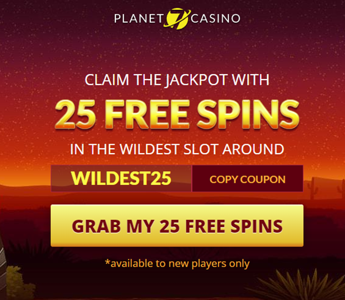 Planet 7 Casino 25 Free Spins Trigger Happy No Deposit Bonus