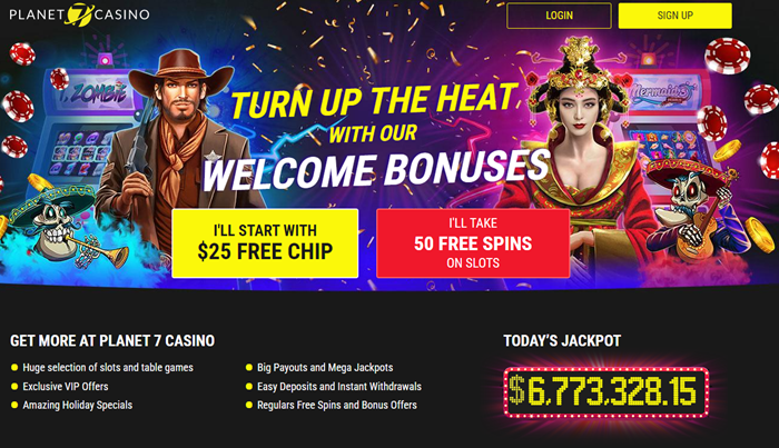 Planet 7 Casino: Will $25 Free or 50 Free Spins Lead You to the Jackpot Galaxy?