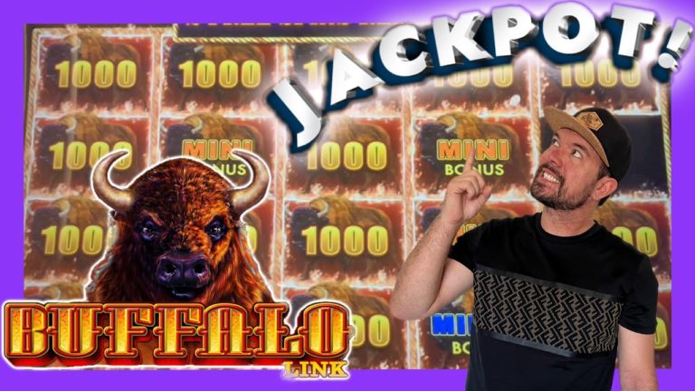 Huge Jackpot on Buffalo Link!! $20 spin Bonus Pays Off! Live slot Play at casino