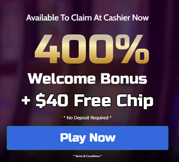 SlotsPlusCasino: $40 Free Chip No Deposit Needed + 400% Deposit Match