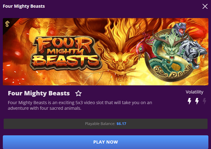 The Four Mighty Beasts Slot Machine