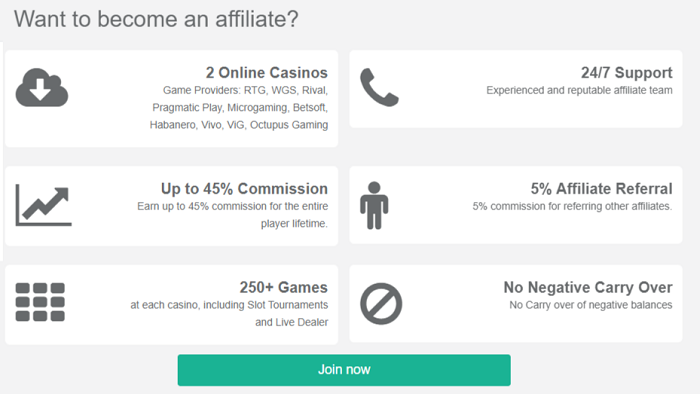 Casino Affiliate Program: Deck Media Earn 35-45% Lifetime Commissions