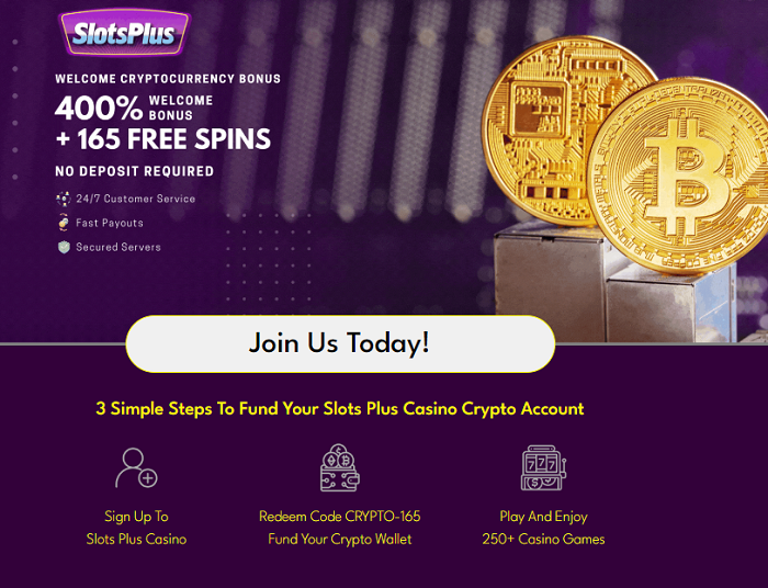Slots Plus Online Casino: 165 Free Spins No Deposit Bonus on Gemtopia + 400% Match to $500