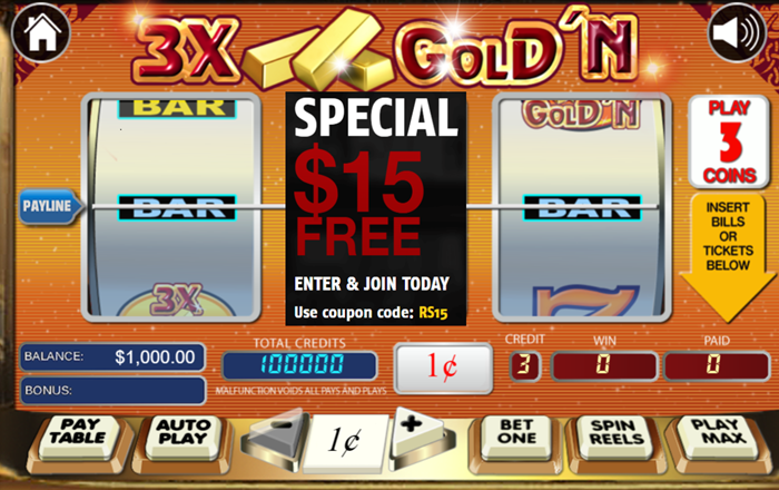 3X Gold’N Slot Review: Is Gold’N Your New Lucky Charm? ($15 No Deposit Bonus)