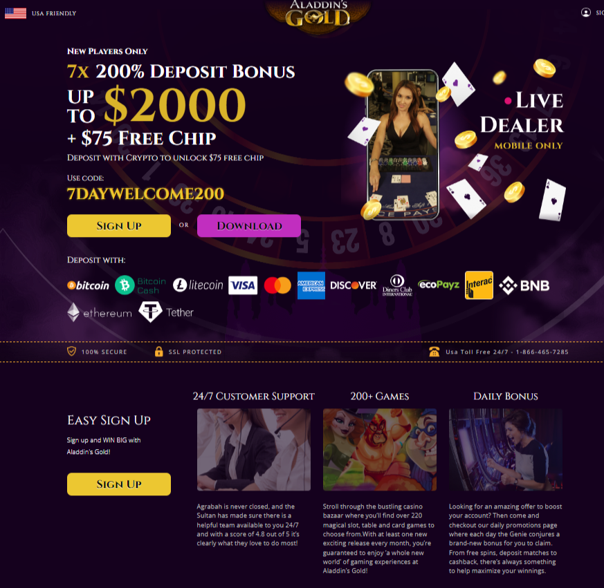 Aladdins Gold Online Casino