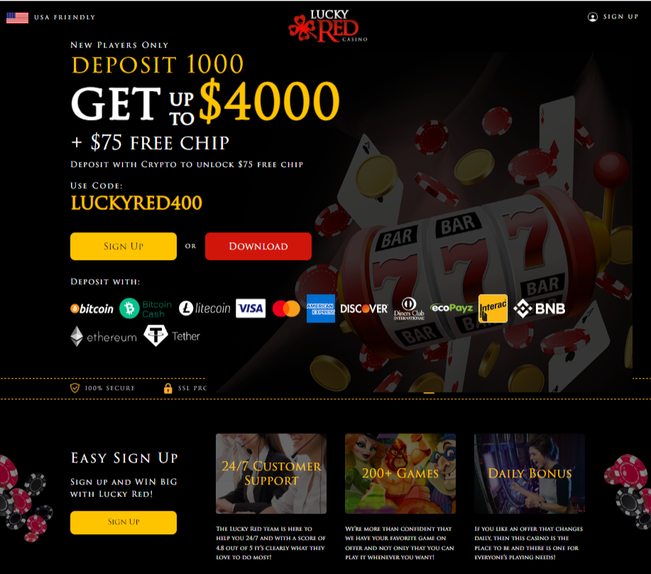 Lucky Red Online Casino Review: Win Big with a Touch of Luck! 