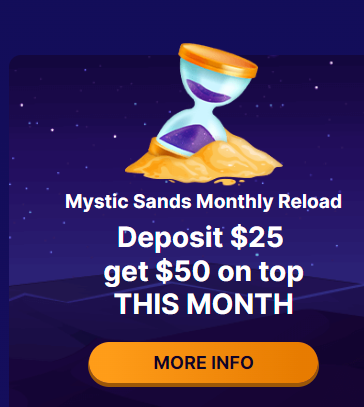 Desert Night Casino Monthly Reload Bonus