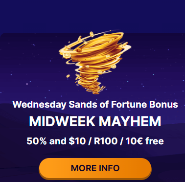 Desert Night Casino Wednesday Bonuses